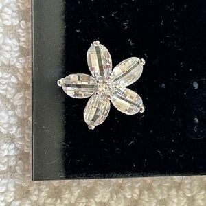 Sterling Silver 5 Petal Flower Earrings